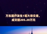 锦好医疗大宗交易成交291.30万元