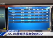2024年8月票房破20亿