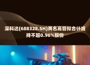 长青科技：股东拟合计减持不超8.91%股份