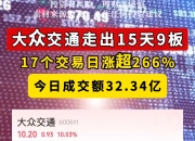 双成药业录得17天15板