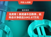 松炀资源跌停，沪股通龙虎榜上买入853.76万元，卖出5043.16万元