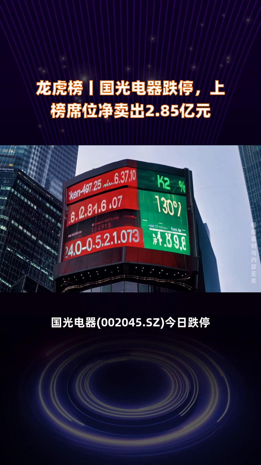 广聚能源跌停，深股通龙虎榜上净卖出4416.58万元