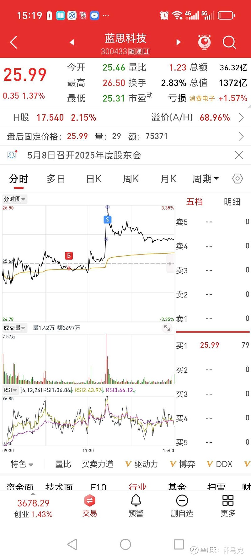 蓝思科技盘中创历史新高