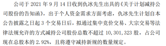兴业股份：股东拟减持不超1%公司股份